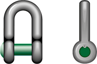 G-4139 Green Pin Dee Shackles Product Illustration G-4139 Green Pin Dee Shackles Product Illustration